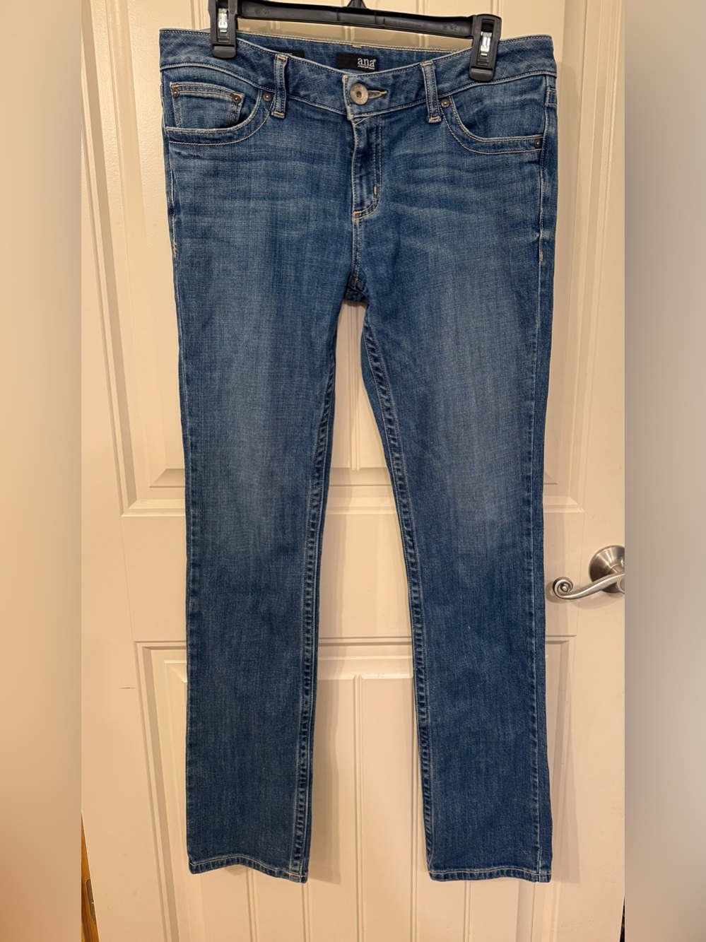 a.n.a Women's Straight Leg Jeans in Medium Blue Denim